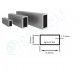 Alüminyum Kutu Profil 9mm X 20mm Et Kalınlık 1,2mm